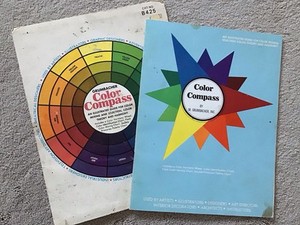 Vintage 1977 GRUMBACHER Color Compass 3rd Edition Cat. No. B425 with Slipcover