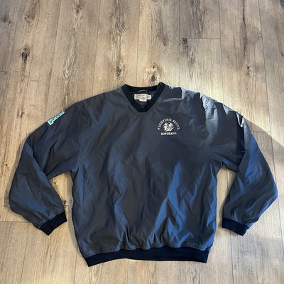 #ad Vintage North Dakota Fighting Sioux Softball Lightweight Jacket Size Medium $52.00