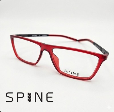 Offizielle Wirbelsäulenoptik Brillengestell Brille SP1403 rot 56/14/145 mm
