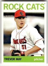 2013 Topps Heritage Minor League #133 Trevor May New Britain Rock Cats Baseball