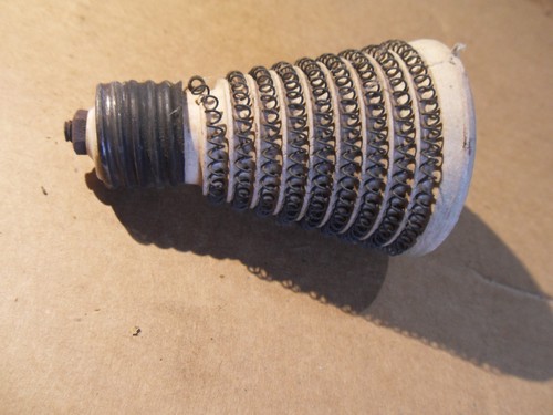 Lot 3 Vintage Coil Heating Elements Ceramic Cones Steampunk Primitive Assemblage - Picture 8 of 17