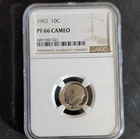 1962 Silver Roosevelt Dime NGC PF66 Cameo Proof Uncirculated 10C #6891947-021