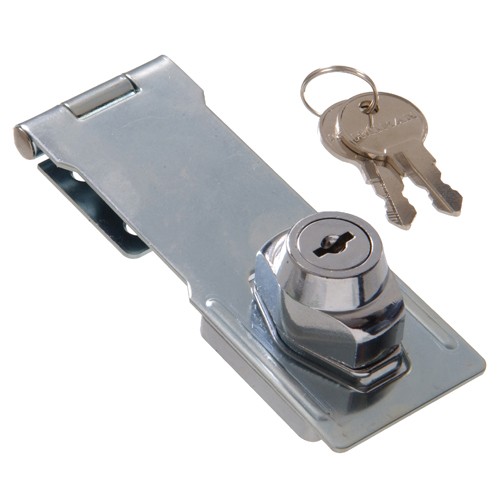 Hillman Keyed Swivel Staple Safety Hasp Chrome (4-1/2") 851427