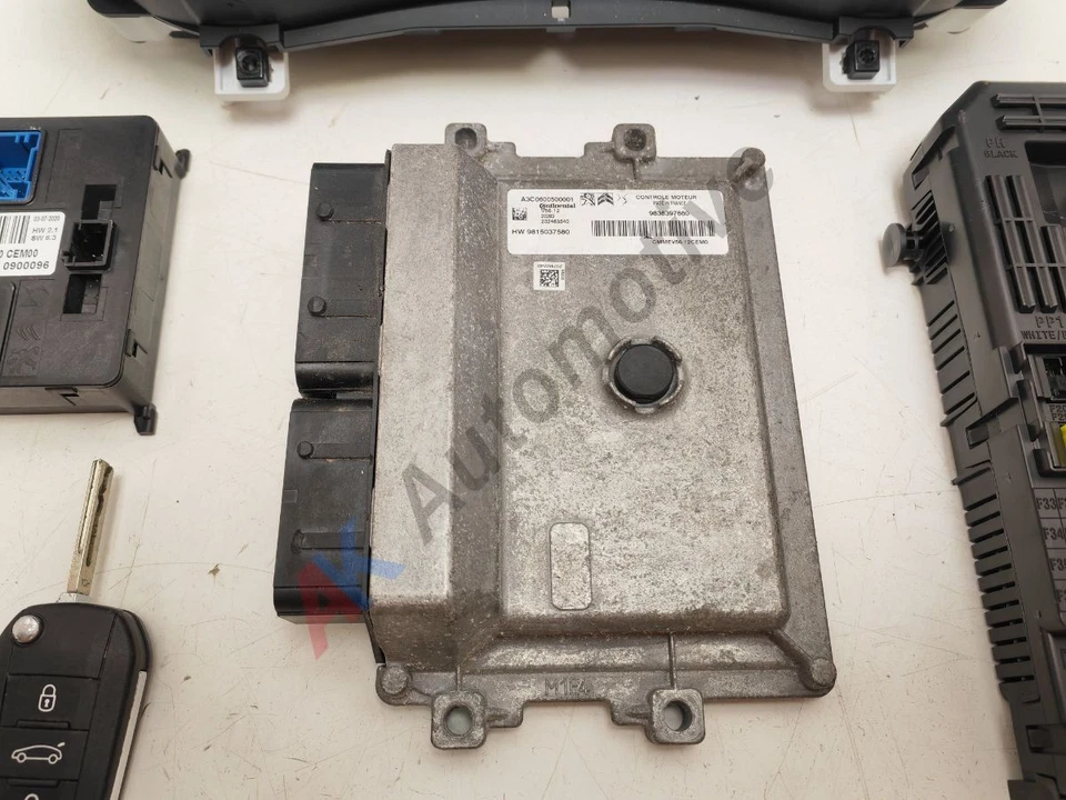 Vauxhall Corsa F 19-24 Engine ECU Lock Set Kit Key 1.2 Petrol 9815037580 - Image 2 of 4