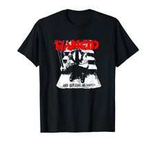 Rancid and Out Come The Wolves Official Band Merchandise T Small, Black