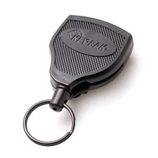 Super48 HD 8oz. Locking Retractable Key Holder, 48" Retractable Cord, Black P...