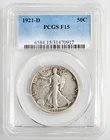 1921 D Walking Liberty Half Dollar PCGS F-15