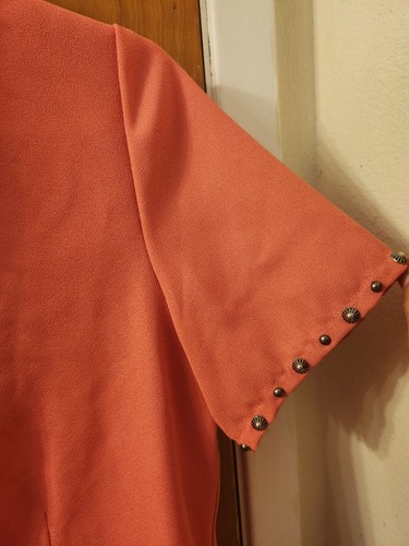 Double D Ranch Yoakum Top One Button with studs Western wear Cowgirl Size Medium - Picture 3 of 8