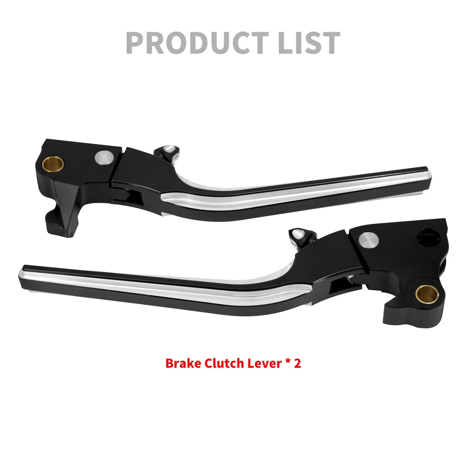 Black Brake Clutch Levers Fit For Harley Sportster Iron 883 1200 XL 48 72 04-13 - Image 2 of 4