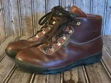 Sz 9 N Narrow Mens Vintage Vasque Skywalk Gore-Tex Burgundy Leather Hiking Boots