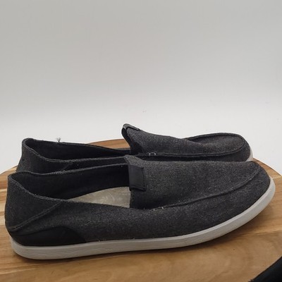 Olukai Manoa Hulu Slip On Men's Size 9.5 Gray Casual Travel Shoes 10416-6C40