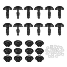 25Pcs Safety Dog Noses for DIY Stuffed Animals Crochet Dolls 15 x 11 x 18mm