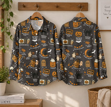 Vintage Halloween Blouse Womens Retro Spooky ...