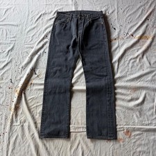 Vintage Y2K Levi s 501 Dark Black Jeans Size 32x32