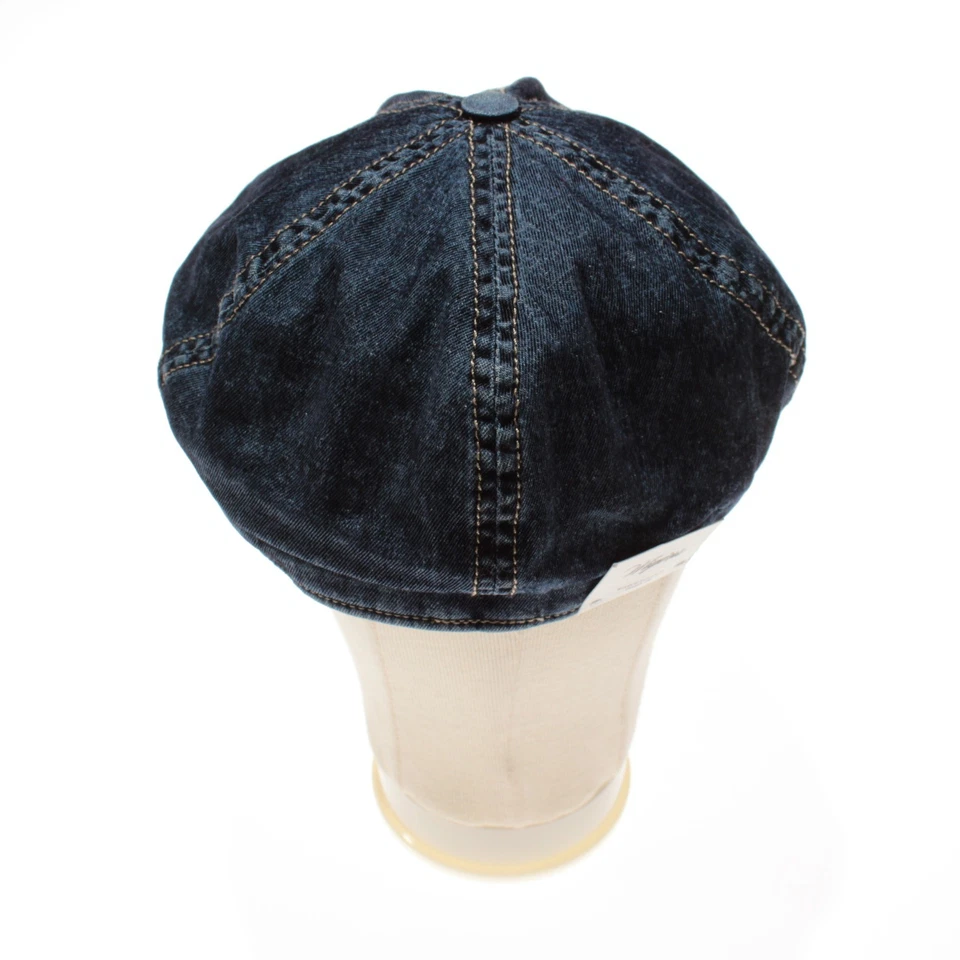 Gorra de Newsboy Amanda Christensen de Wigens nueva con etiquetas talla 62, 7 y 3/4 en azul Foto 4 de 4