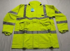 Neilsen Rain Wear Adult's Pro Arc Long Rain Coat JQ2 Hi-Vis Yellow Size L-2XL