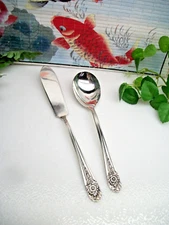 International    JUBILEE   Silverplate  Master Butter Knife & Sugar Spoon   1953