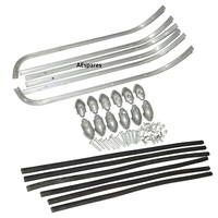 Vespa Bodenlaufleisten-Set Mit Nieten VBB Rally Super Sprint Gec