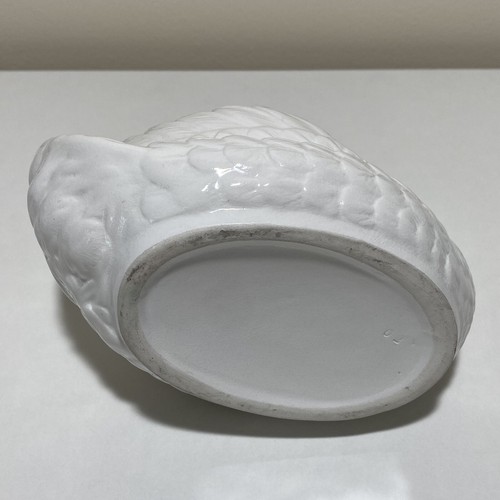 Vintage Swan Figurine White Planter Trinket Dish Home Decor Ornament Bird Vase - Picture 13 of 14