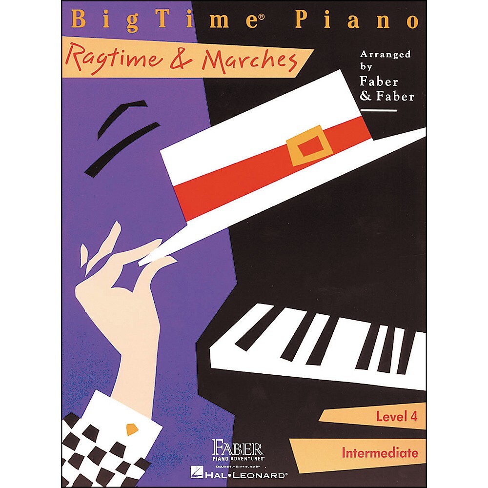 Faber Piano Adventures Исполняет Регтайм и марши на большом пианино 4-го уровня.