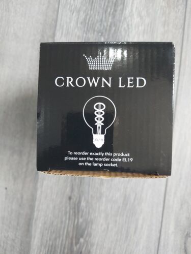 CROWN LED Edison Light Bulb E27 Socket, Dimmable, 4W, 2200K Warm White X12 Bulbs - Picture 9 of 9