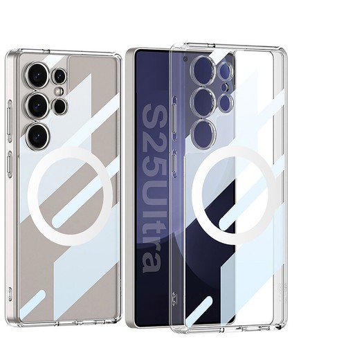 Magnetische durchsichtige Handyhülle stoßfest für Samsung Galaxy S25/25Ultra/25Plus - Bild 12 von 12