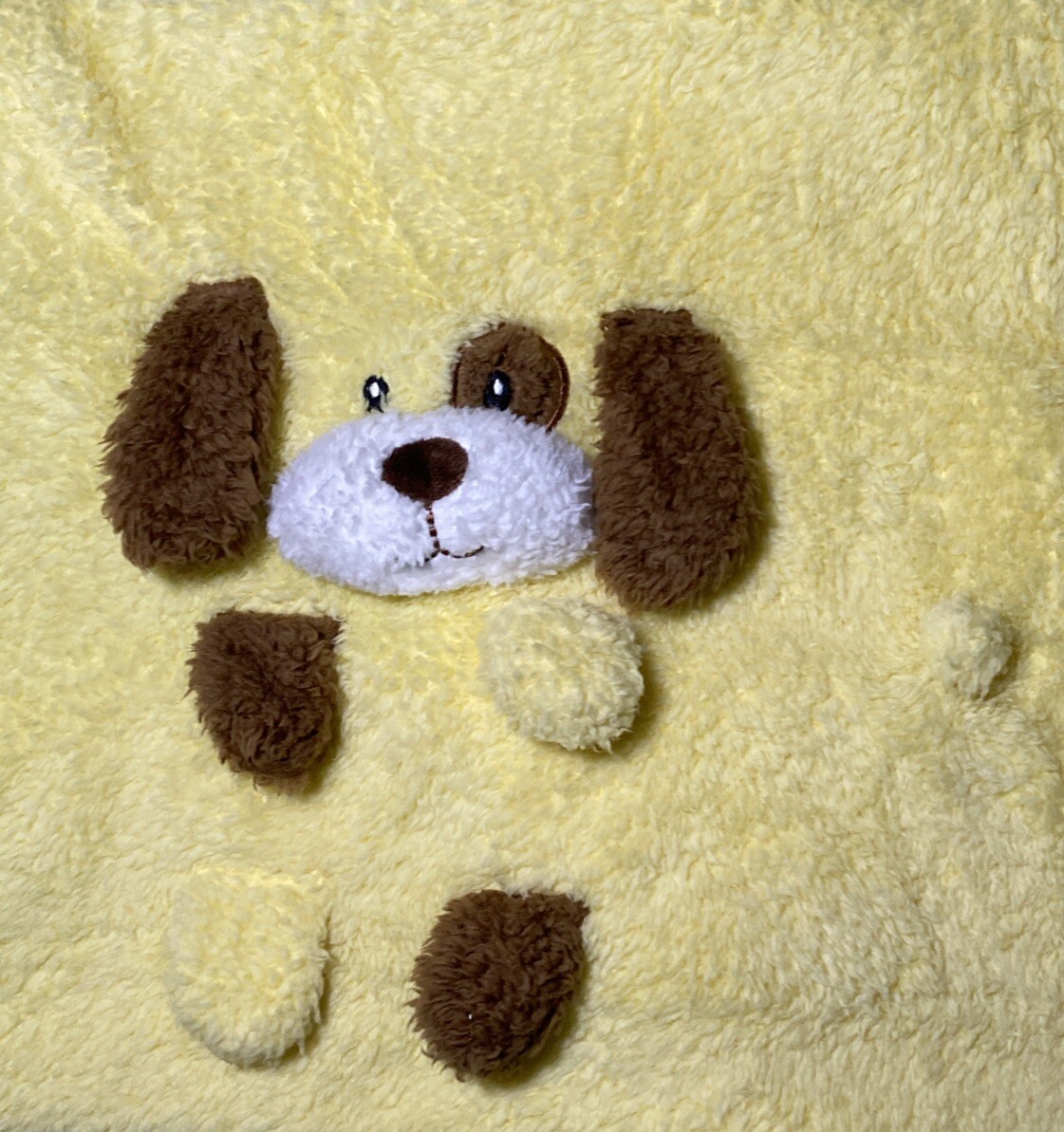 Animal Adventure My Pet Blankie Plush Dog Baby Blanket Yellow Brown Puppy Lovey