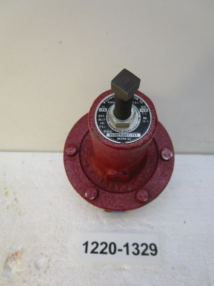 Masoneilan Regulator 8040017-001-125 Input 250 PSI/Range 25-125 PSI Out 1/2" C.I - Image 3 of 4