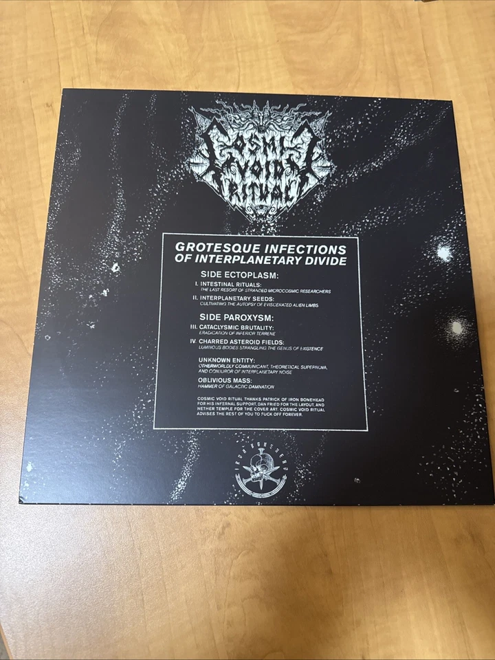 Cosmic Void Ritual Vinyl Record Grotesque Infections Of Planetary Divide Metal - Image 3 of 3