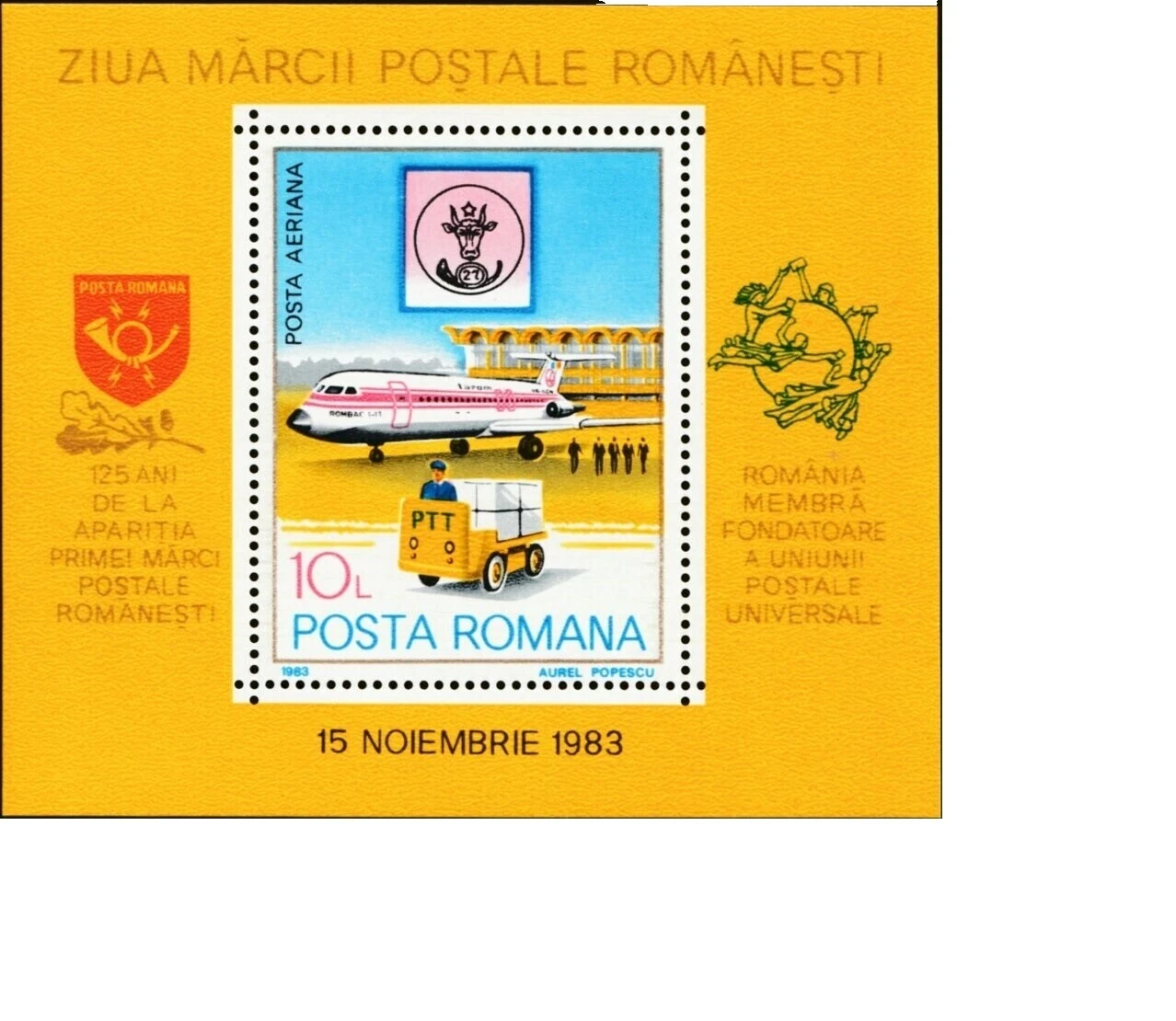 En excelente estado nunca abisagrado/estampillada sin montar o nunca montada Bloques De Estampillas Rumanas