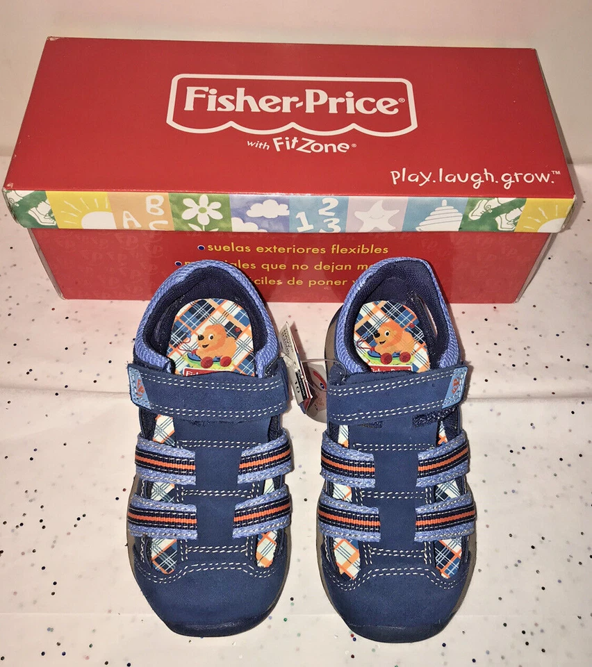 Buster Brown Toddler Boy's Fisherman Sandals Water Shoes Navy Blue Size 10M - Изображение 2 из 4
