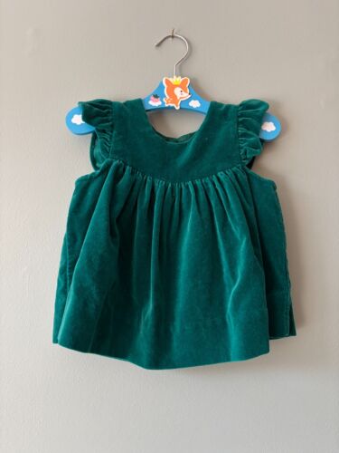 Vintage Velvet Green dress baby
