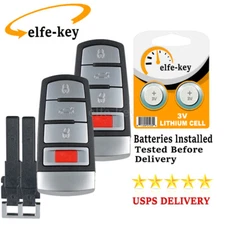 2 Keyless Remote Car Key Fob For VW Passat CC 2007 2008 2009 2010 2011 2012 2013