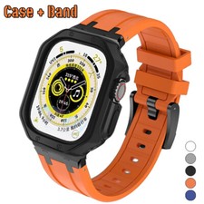 Mod Liquid Silicone Band+Case For Apple Watch Ultra 2/ 10 9 8 7 6 5 4 44/45/49mm