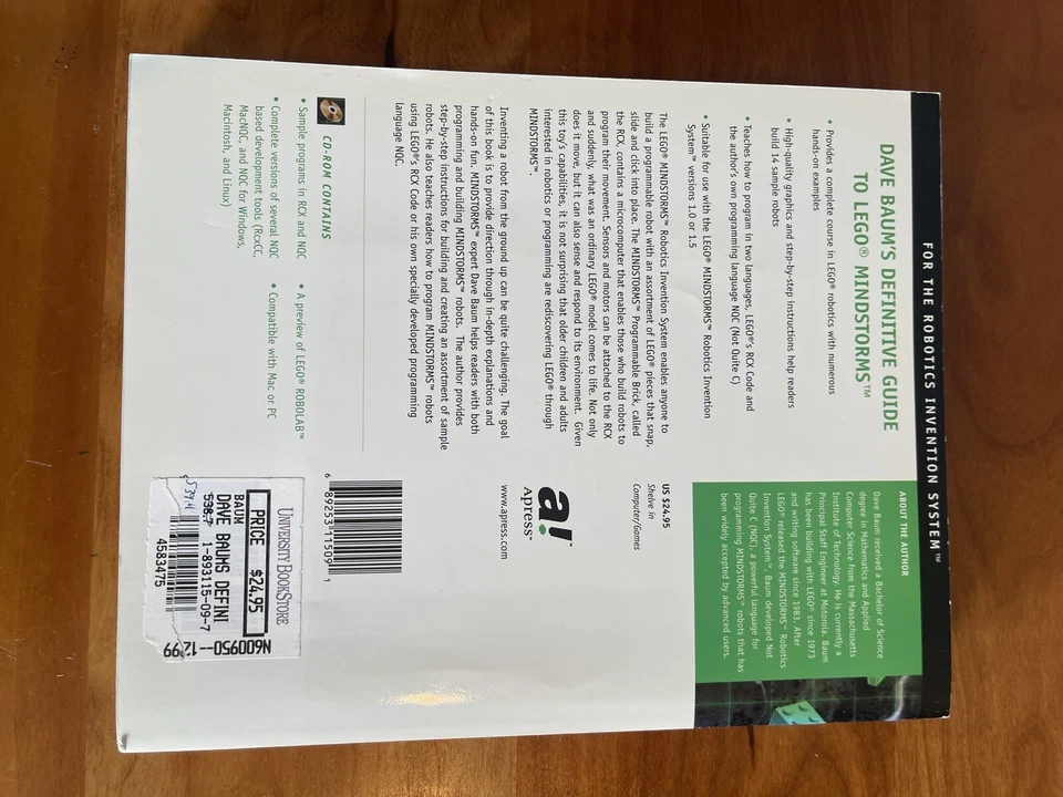 Dave Baum's Definitive Guide to Lego Mindstorms 2000 Mint Brand New Excellent - Image 4 of 4