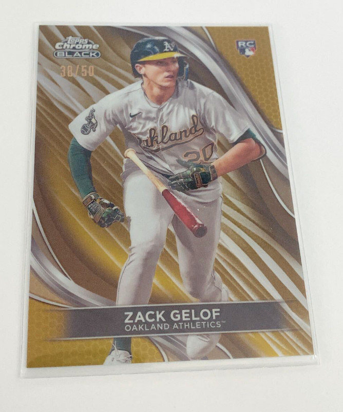 Zack Gelof 2024 Topps Chrome Black Gold Refractor #40 Rookie RC 38/50