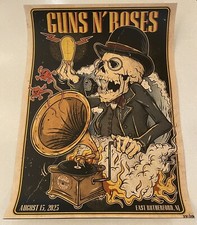 GUNS N ROSES METLIFE STADIUM NJ 8/15/23 EVENT POSTER NEW JERSEY 202/250