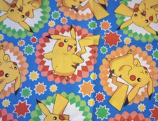 pokemon pikachu fun fabric length piece 16 x 15 inch