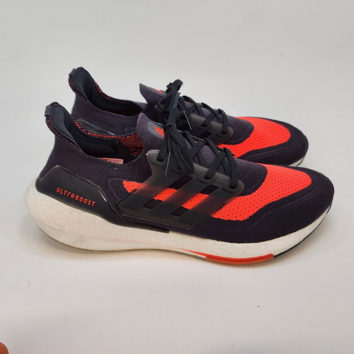 Mens 11.5 Adidas UltraBoost 21 Running Shoes Carbon-Core 