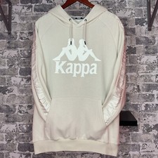 Men Kappa 222 Bandana Hurtado Hoodie Grey Bei...