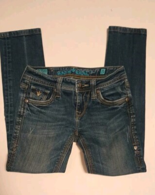 Sang Real By Miss Me Jeans Size 27 Slim Fit Low Rise 