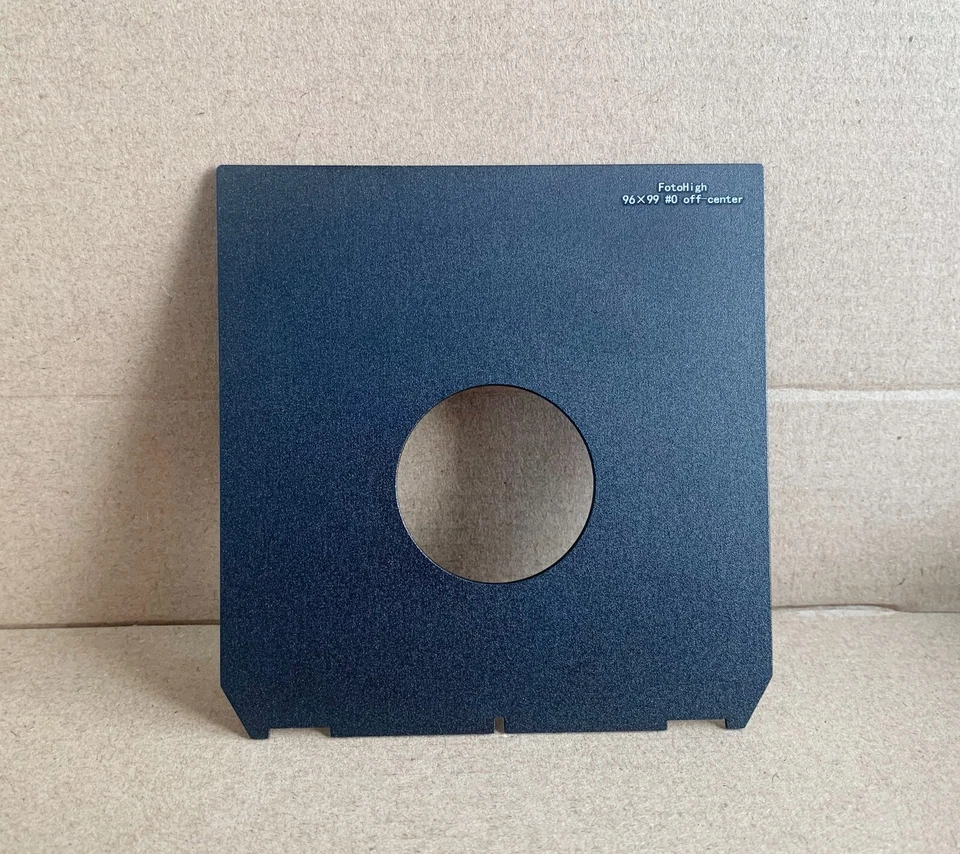 Off-Center Lens Board 96x99mm Linhof Wista Technika Ebony Camera Copal #0 #1 #2 - Image 4 of 4