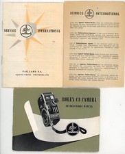 BOLEX C8 Movie Camera Instruction Manual - Rare