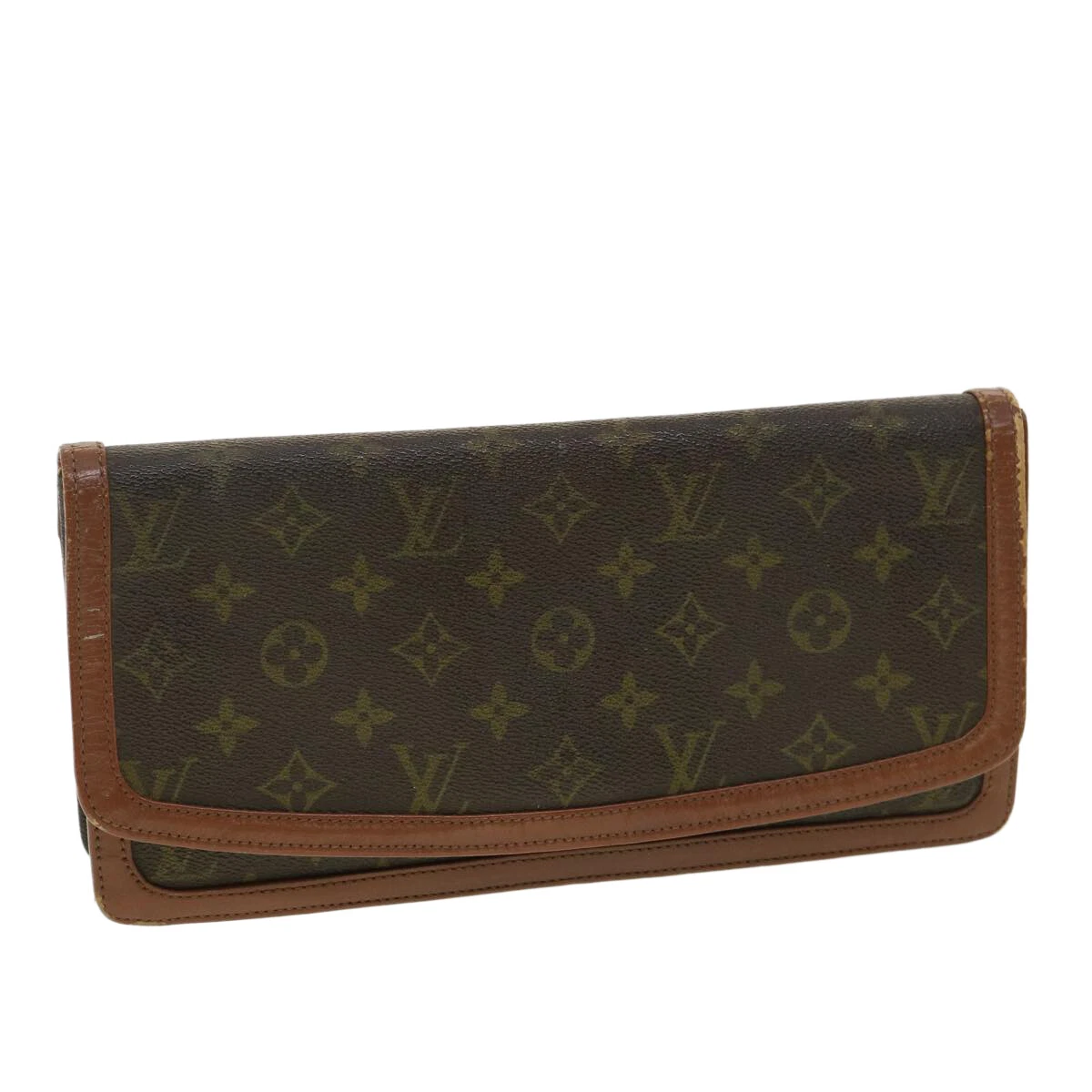 LOUIS VUITTON Monogram Pochette Dam GM Clutch Bag M51810 LV Auth