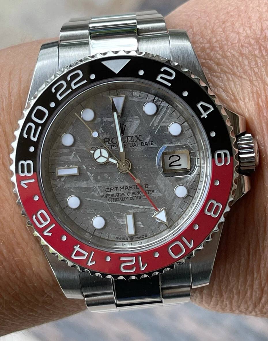 Gmt master meteorite sales