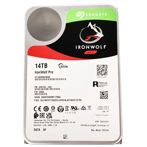 Seagate IronWolf Pro ST14000NE0008 14TB 7200RPM 3.5  SATA 6Gb/s NAS HDD WARRANTY