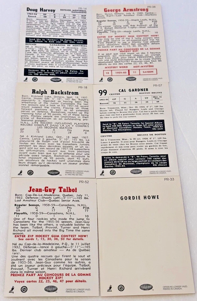 1992-93 Parkhurst Parkie Reprint Ice Hockey Complete Your Set, You Pick One - Image 2 of 2