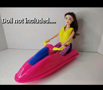 Barbie Size Fashion Doll Jet Ski Adventure Set 2 Piece with Life Vest
