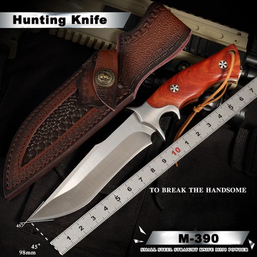 Hunting Knife Fixed Blade M390 Knife Camping Military Outdoor Survival - Picture 3 of 9