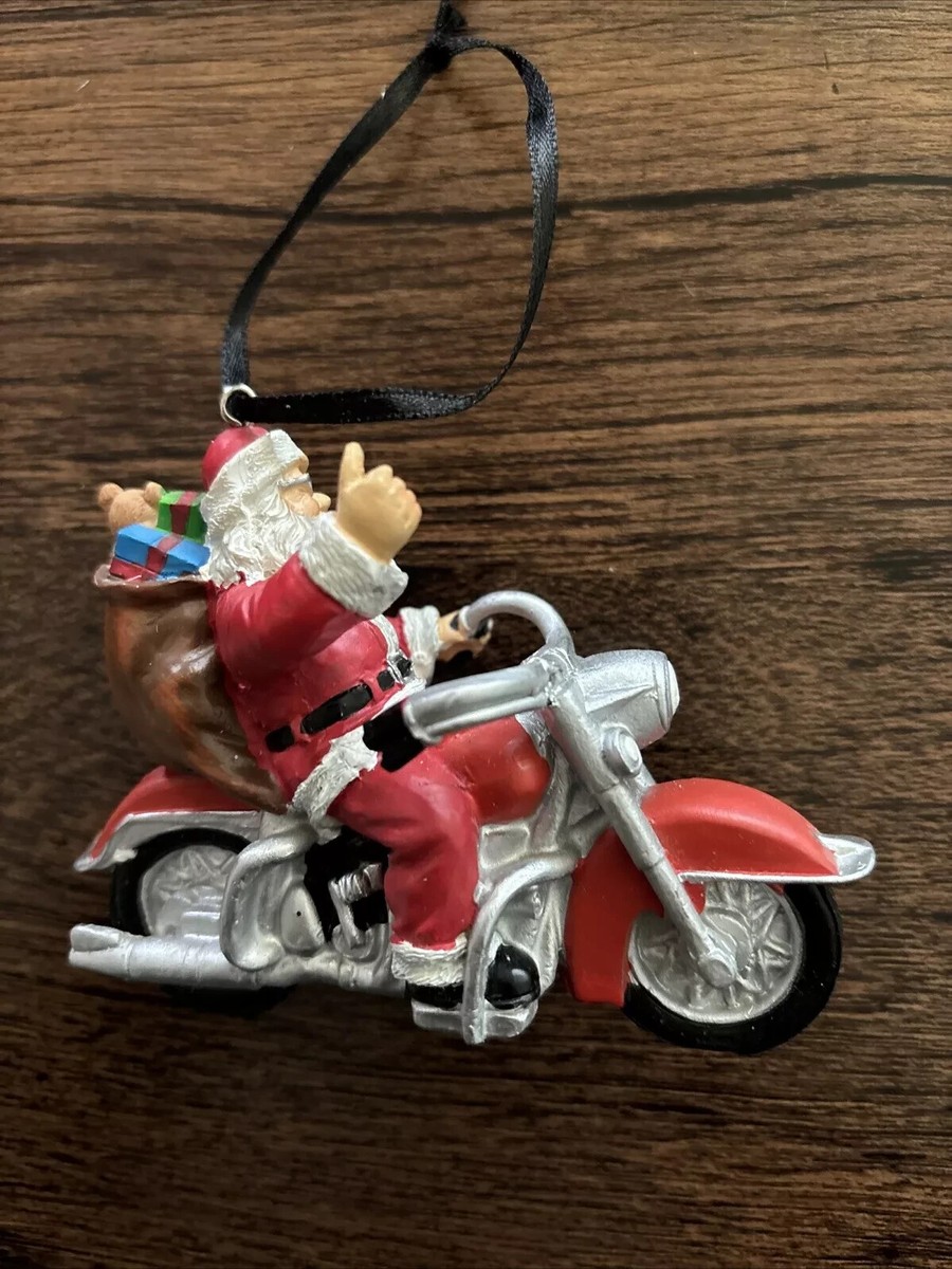 GENUINE Harley Davidson Ornament Santa Christmas Santa Motorcycle